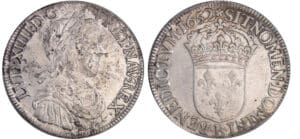 Louis XIV (1643-1715) - Ecu à la mèche longue - 1652 B (Rouen)
