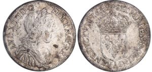 Louis XIV (1643-1715) - ½ écu à la mèche longue - 1649 A (Paris)