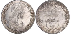 Louis XIV (1643-1715) - ½ écu à la mèche longue - 1651 L (Bayonne)
