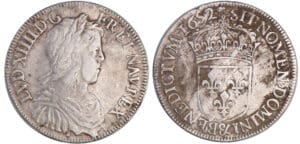 Louis XIV (1643-1715) - ½ écu à la mèche longue - 1652 & (Aix)
