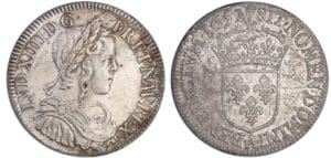 Louis XIV (1643-1715) - ½ écu à la mèche longue - 1652 A (Paris)