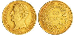 Napoléon 1er (1804-1814) - 20 francs empereur An 12 A (Paris) Napoléon 1er (1804-1814) - 20 francs empereur An 12 A (Paris)