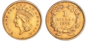 Etats-Unis - Dollar Indian princess head 1872