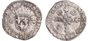 Henri II (1547-1559) - Douzain aux croissants - 1551 H (La Rochelle)