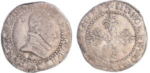 Henri III (1574-1589) - Demi-franc au col plat - 1578 I (Limoges) Henri III (1574-1589) - Demi-franc au col plat - 1578 I (Limoges)
