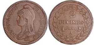Directoire (1795-1799) - 2 décimes Dupré - An 4 A (Paris) Directoire (1795-1799) - 2 décimes Dupré - An 4 A (Paris)
