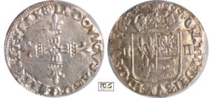 Louis XIII (1610-1643) - ¼ d'écu de Béarn à la croix fleurdelisée - 1629 (Morlaàs) Louis XIII (1610-1643) - ¼ d'écu de Béarn à la croix fleurdelisée - 1629 (Morlaàs)