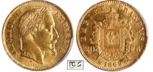 Napoléon III (1852-1870) - 20 francs tête laurée 1869 BB (Strasbourg) grand BB