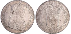 Louis XIV (1643-1715) - Ecu à la mèche longue - 1648 K (Bordeaux) 48 / 47