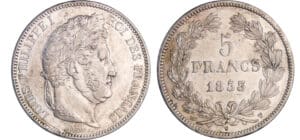 Louis-Philippe Ier (1830-1848) - 5 francs tête laurée 2ème type 1833 T (Nantes) Louis-Philippe Ier (1830-1848) - 5 francs tête laurée 2ème type 1833 T (Nantes)
