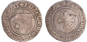 Seigneurie du Béarn - François de Phébus - Blanc d'argent