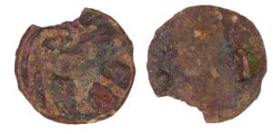 Mérovingien - Fibule en bronze