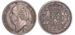 Louis XVIII (1815-1824) au buste nu - 1/2 franc 1816 A (Paris) Louis XVIII (1815-1824) au buste nu - 1/2 franc 1816 A (Paris)