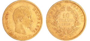 Napoléon III (1852-1870) - 10 francs grand module 1860 BB (Strasbourg)