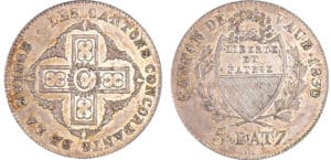 Suisse - Vaud - 5 batzen 1830