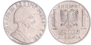 Albanie - Vittorio Emanuele III (1900-1946) - 0.20 lek 1941 XIX (Magnétique)