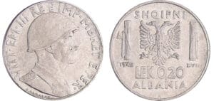 Albanie - Vittorio Emanuele III (1900-1946) - 0.20 lek 1940 XVII (Magnétique)