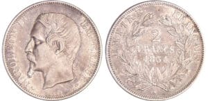 Napoléon III (1852-1870) - 2 francs tête nue 1854 A (Paris)