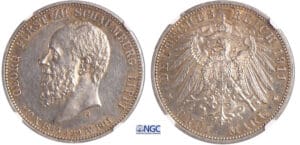 Allemagne - Schaumburg-Lippe - Adolf Georg (1860-1893) - 3 mark 1911 A