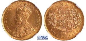 Canada - George V - 5 dollars 1912