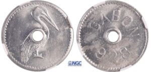 Gabon - Jeton au pélican 1928