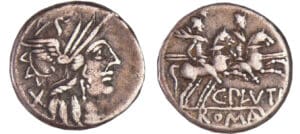 Plutia - Denier (121 av. J.-C.)