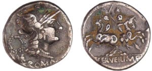 Servilia - Denier (136 av. J.-C.)