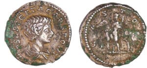 Géta - Denier (204, Rome) - Castor Géta - Denier (204, Rome) - Castor