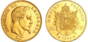 Napoléon III (1852-1870) - 100 francs tête laurée 1866 BB (Strasbourg)