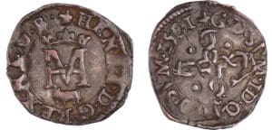 Navarre - Henri III et Marguerite de Valois - Liard 1581 (Pau)