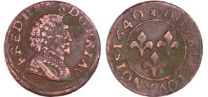Principauté d'Orange - Frédéric-Henri - Double tournois 1640 (Orange)