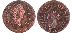Dombes - Gaston d'Orléans - Denier tournois 1650 (Trévoux) Dombes - Gaston d'Orléans - Denier tournois 1650 (Trévoux)