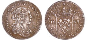 Italie - Fos di Novo - Imitation du 1/12 d'écu des Dombes 1669