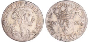 Dombes - Anne Marie Louise d'Orléans - 1/12 écu 1668 Dombes - Anne Marie Louise d'Orléans - 1/12 écu 1668