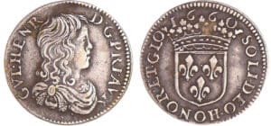 Principauté d'Orange - Guillaume-Henri de Nassau - 1/12 d'écu 1660 (Orange)