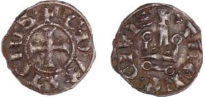 Athènes - Guillaume de la Roche - Denier tournois Athènes - Guillaume de la Roche - Denier tournois