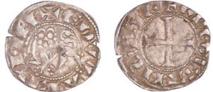Aquitaine - Edouard 1er - Denier au léopard