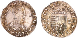 Lorraine - Duché de Lorraine - Charles III - Quart de teston au buste viril (Nancy) Lorraine - Duché de Lorraine - Charles III - Quart de teston au buste viril (Nancy)