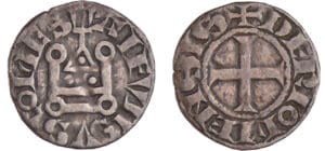Auvergne - Comté de Riom - Alphonse de France - Denier Auvergne - Comté de Riom - Alphonse de France - Denier