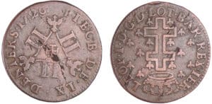 Lorraine - Duché de Lorraine - Léopold 1er - LX deniers 1726 Lorraine - Duché de Lorraine - Léopold 1er - LX deniers 1726