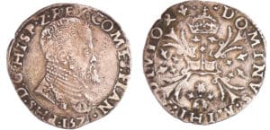 Flandre - Philippe II d'Espagne - Dixième d'écu 1571 Flandre - Philippe II d'Espagne - Dixième d'écu 1571