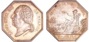 Louis XVIII (1815-1824) - Jeton en argent - Chambre du commerce d'Amiens 24 déc. 1802 Louis XVIII (1815-1824) - Jeton en argent - Chambre du commerce d'Amiens 24 déc. 1802
