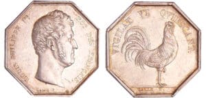 Louis-Philippe Ier (1830-1848) - Jeton en argent - Préfecture de police s.d (1832-1841) Louis-Philippe Ier (1830-1848) - Jeton en argent - Préfecture de police s.d (1832-1841)