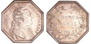Louis XVI (1774-1792) - Jeton en argent - Trésor royal s.d. Louis XVI (1774-1792) - Jeton en argent - Trésor royal s.d.