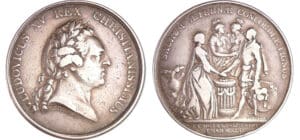 Louis XV (1715-1774) - Médaille - Mariage du dauphin LOUIS X (futur LOUIS XVI) 1770 Louis XV (1715-1774) - Médaille - Mariage du dauphin LOUIS X (futur LOUIS XVI) 1770