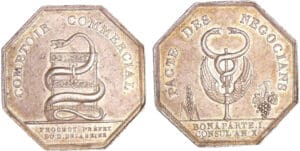 Consulat (1799-1804) - Jeton en argent - Banques, comptoir commercial AN X Consulat (1799-1804) - Jeton en argent - Banques, comptoir commercial AN X