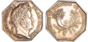 Louis-Philippe Ier (1830-1848) - Jeton en argent - Chambre de commerce de Carcassonne s.d. (1845-1860) Louis-Philippe Ier (1830-1848) - Jeton en argent - Chambre de commerce de Carcassonne s.d. (1845-1860)
