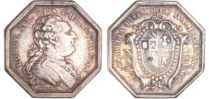 Louis XVI (1774-1792) - Jeton en argent - Etats de la Flandre Wallonne 1785 Louis XVI (1774-1792) - Jeton en argent - Etats de la Flandre Wallonne 1785
