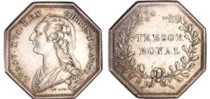 Louis XVI (1774-1792) - Jeton en argent - Trésor royal s.d. Louis XVI (1774-1792) - Jeton en argent - Trésor royal s.d.