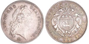 Louis XV (1715-1774) - Jeton en argent - Ville de Rouen Louis XV (1715-1774) - Jeton en argent - Ville de Rouen